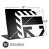 Black and White Geometric Shapes Universal Laptop 16in (13 x 9.4in) Skin